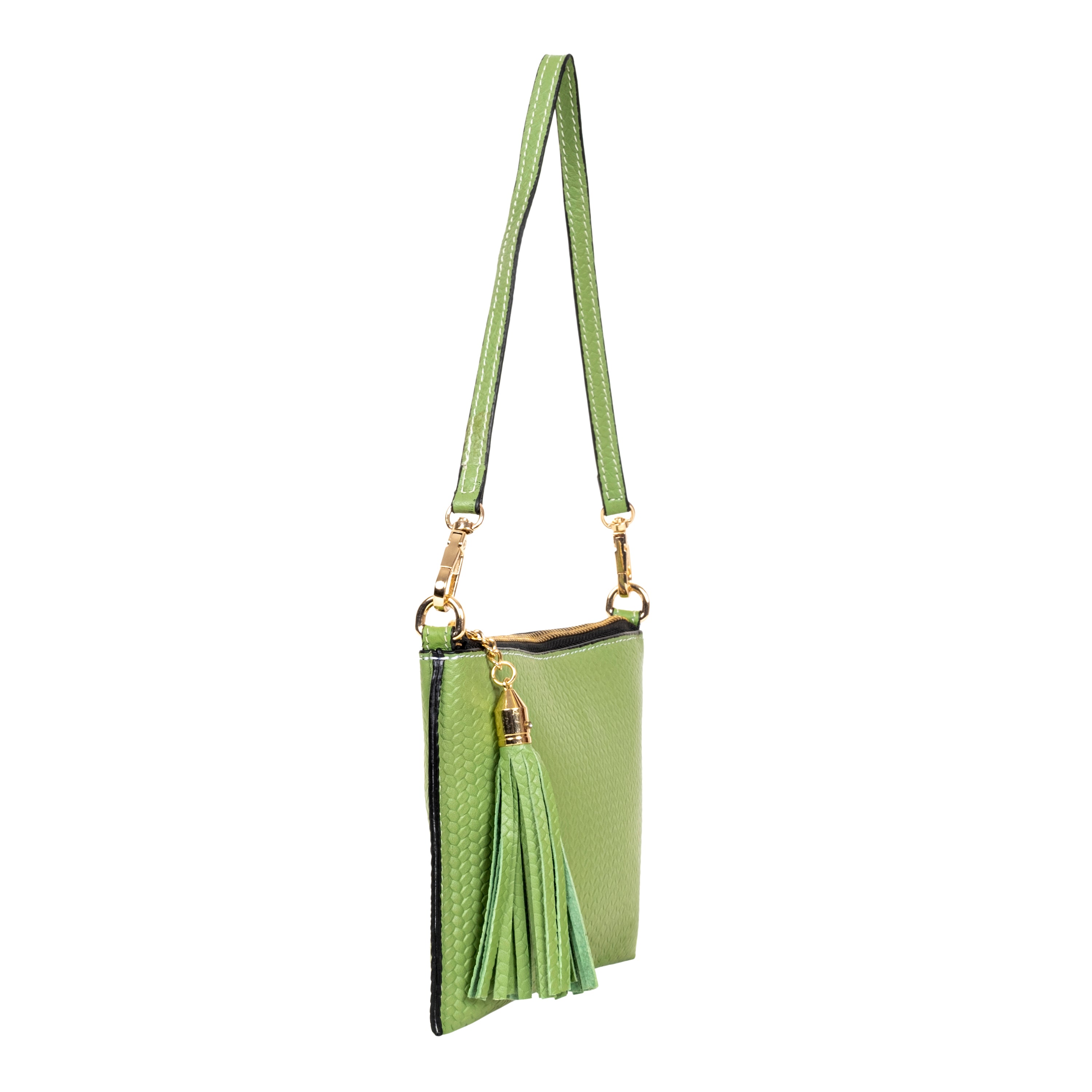 Genuine Leather Wristlet (small) - Green
