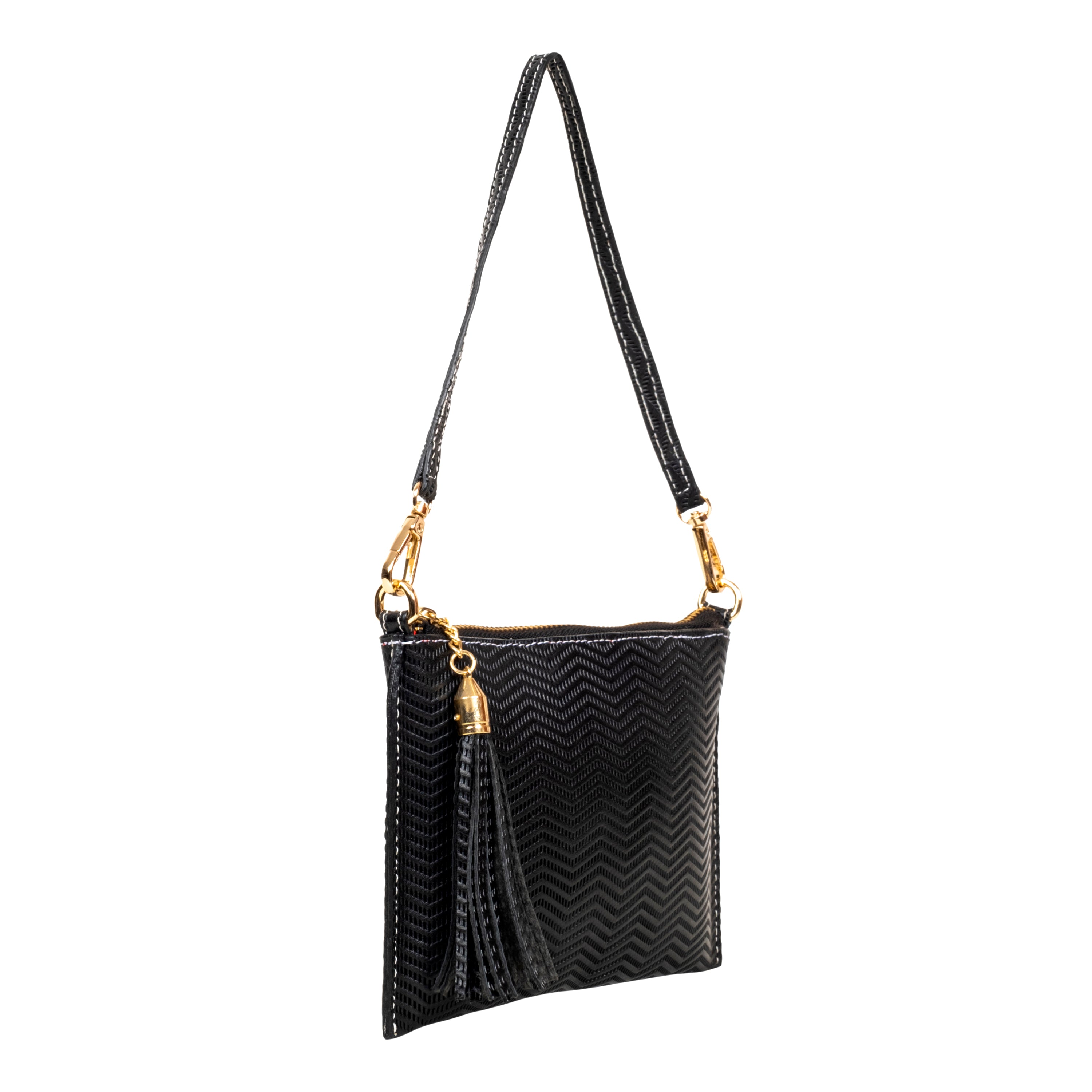 Genuine Leather Wristlet (Small) - Black