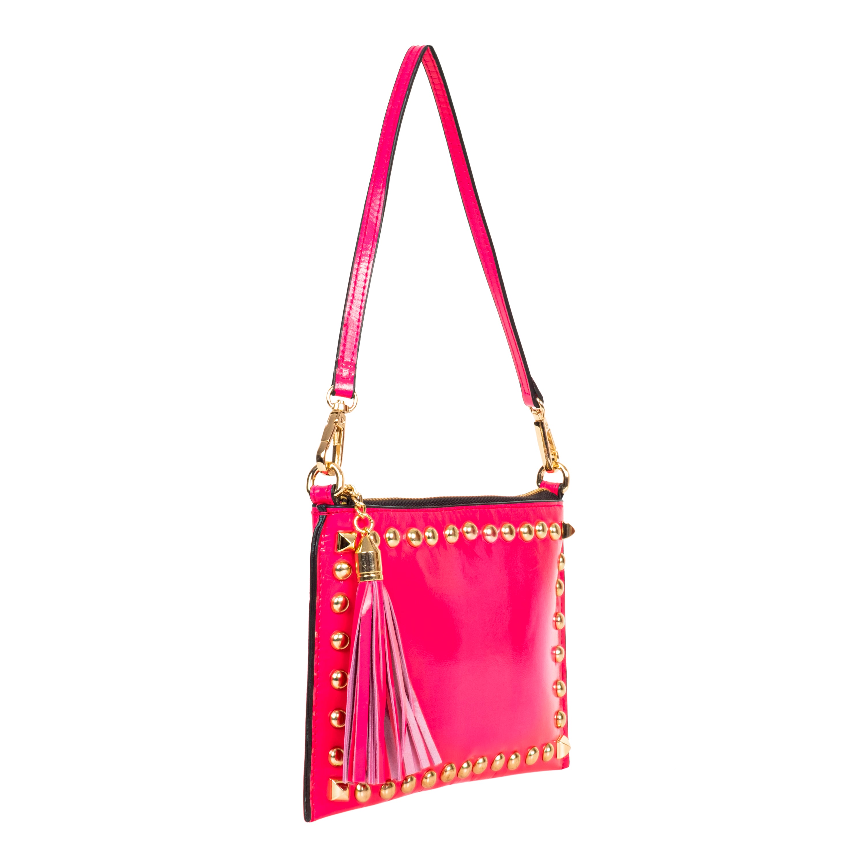 Genuine Leather Wristlet (Small) - Pink