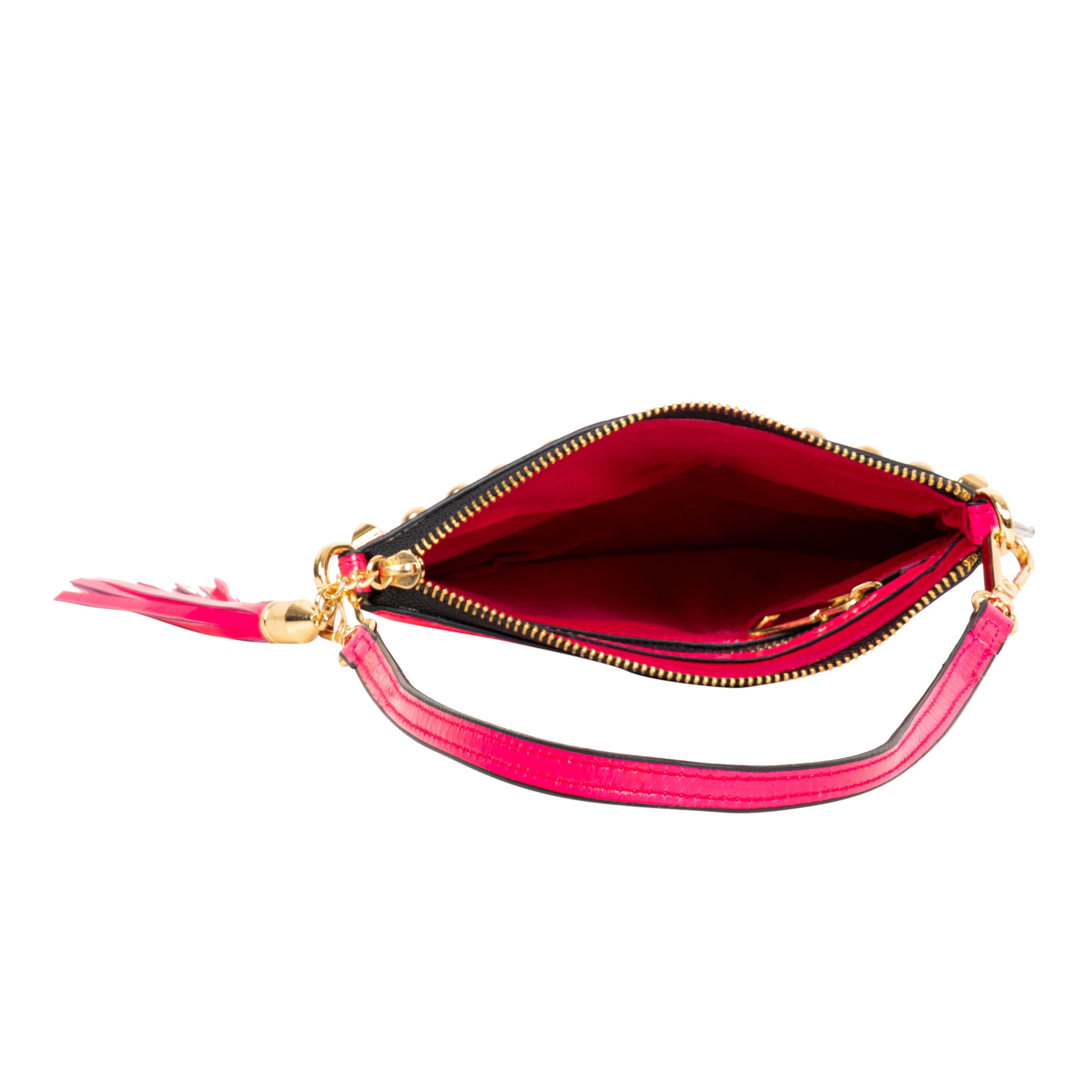 Genuine Leather Wristlet (Small) - Pink