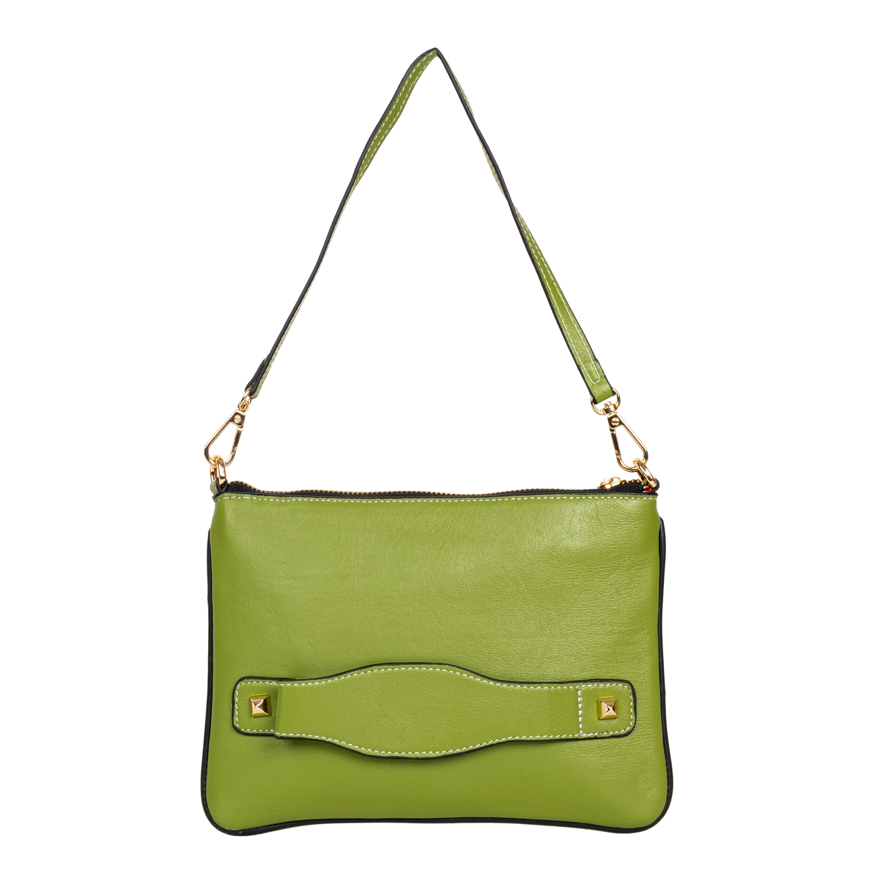 Genuine Leather Wristlet - Green
