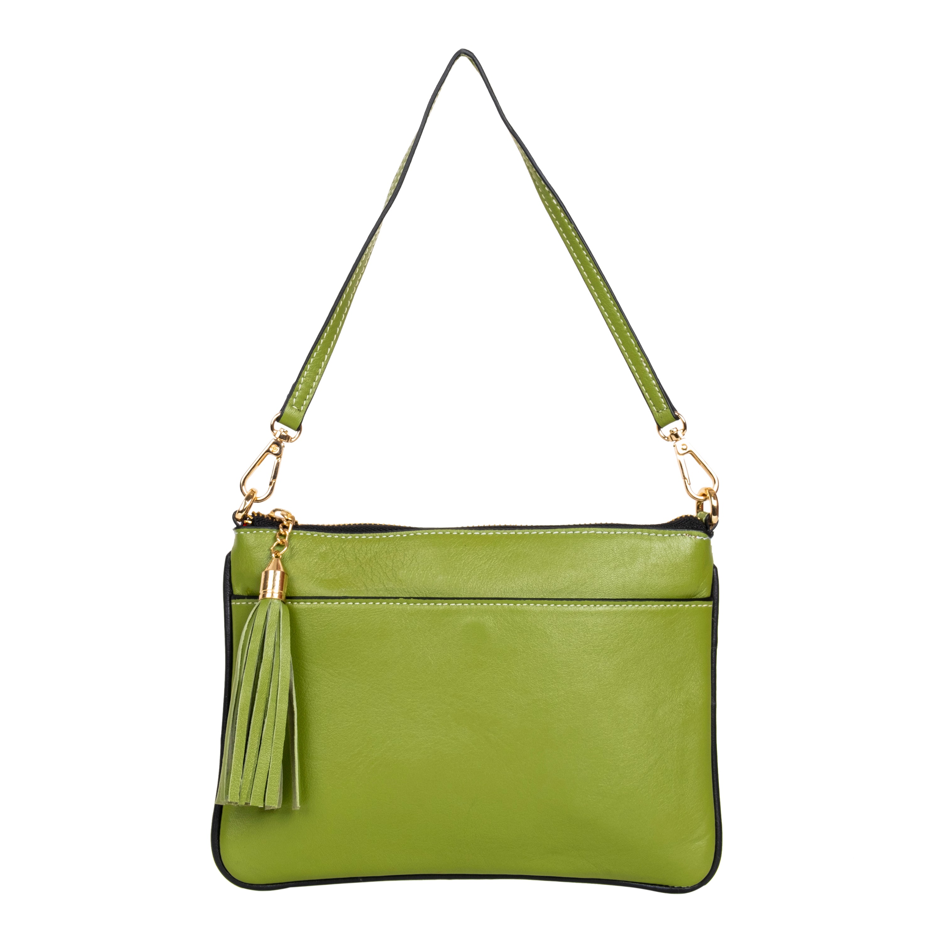 Genuine Leather Wristlet - Green