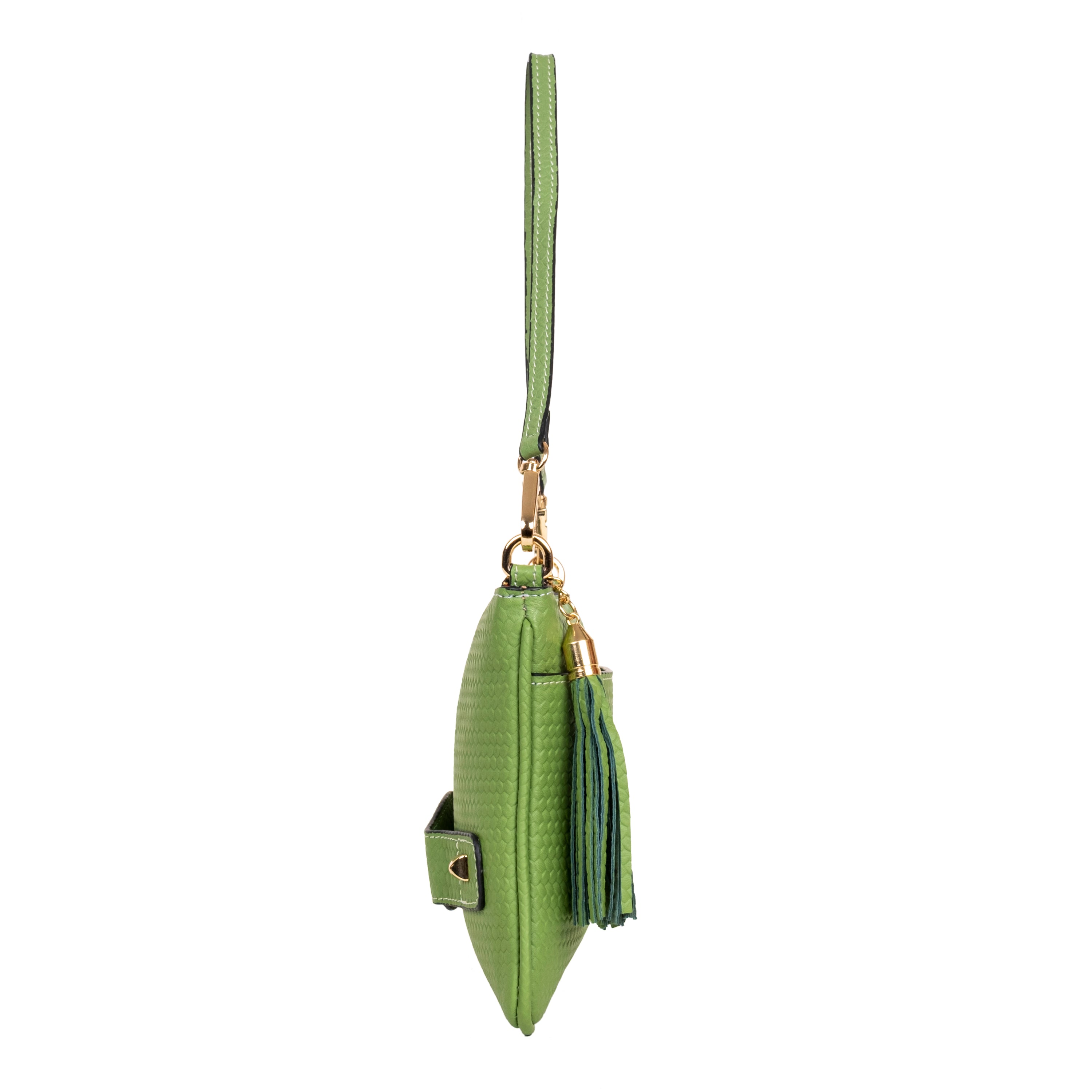 Genuine Leather Wristlet (Big) - Green