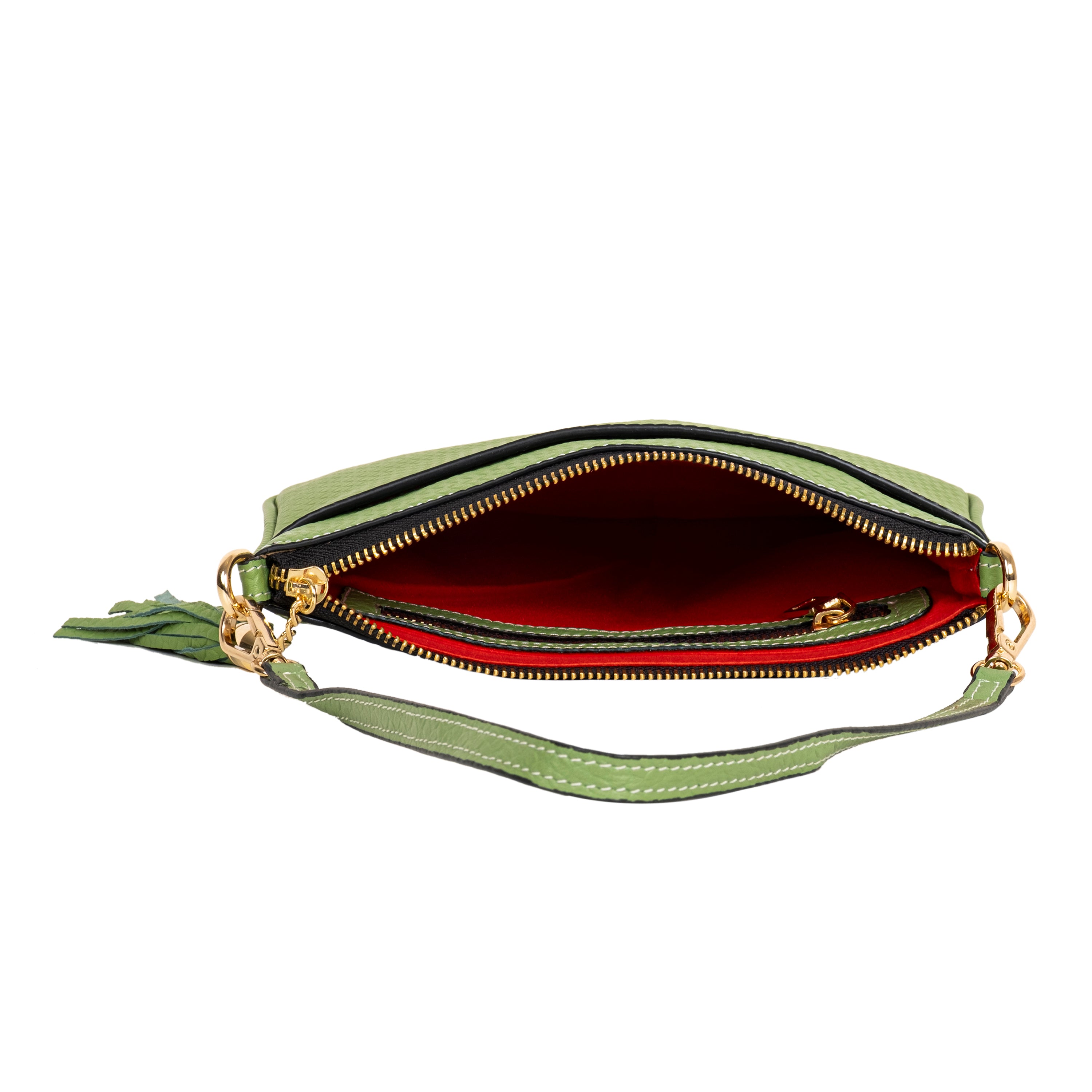 Genuine Leather Wristlet (Big) - Green