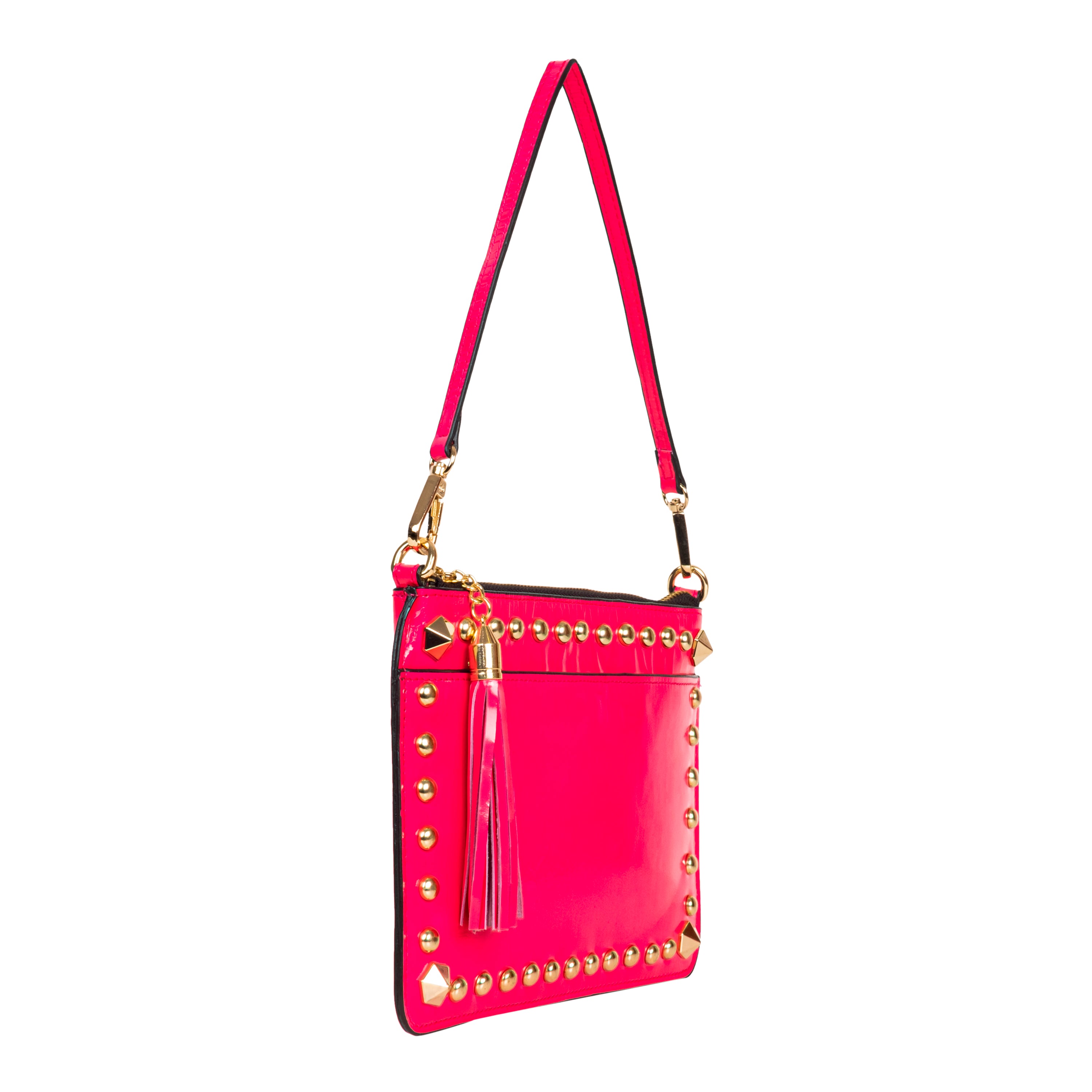 Genuine Leather Wristlet (Big) - Pink