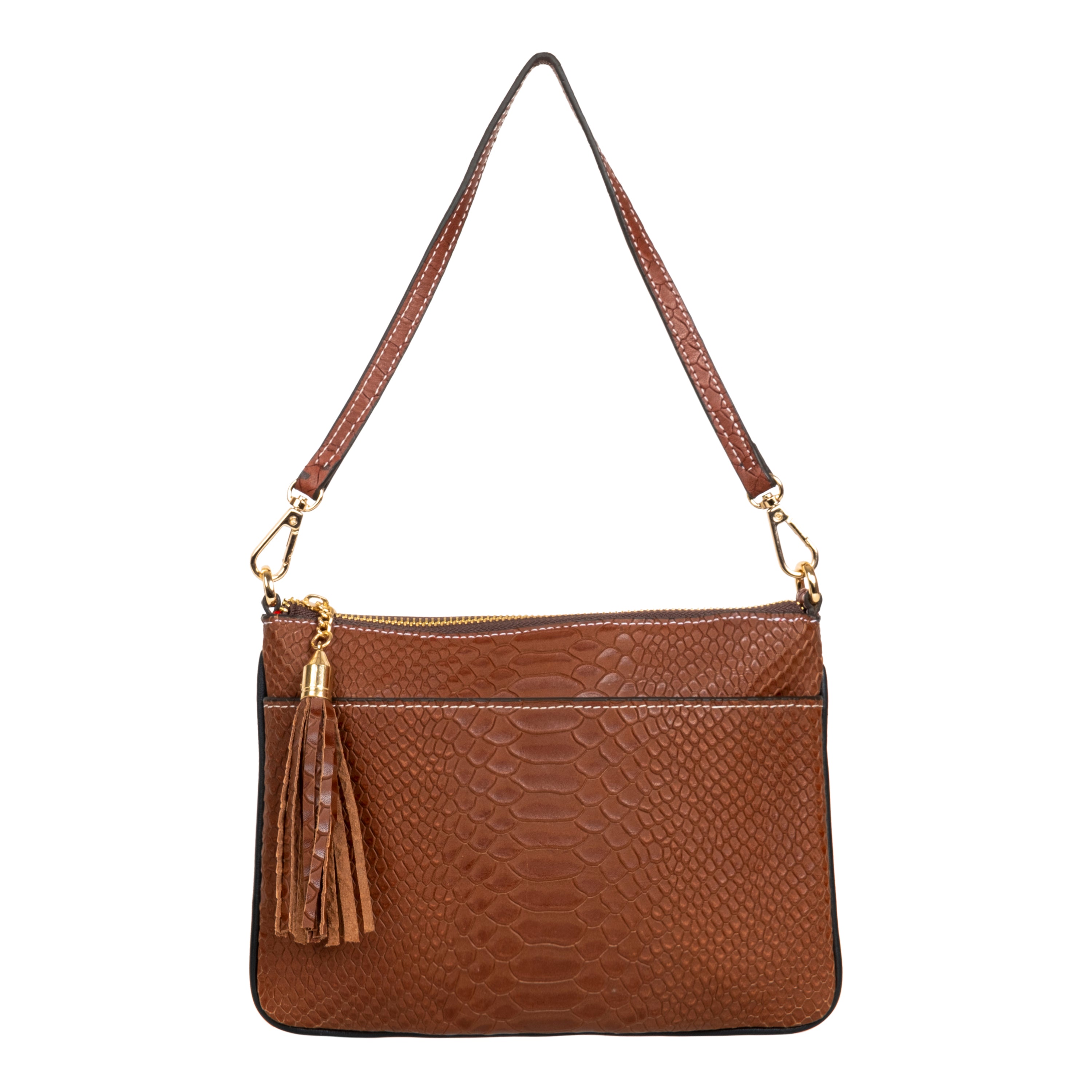 Genuine Leather Wristlet (Big) - Tan