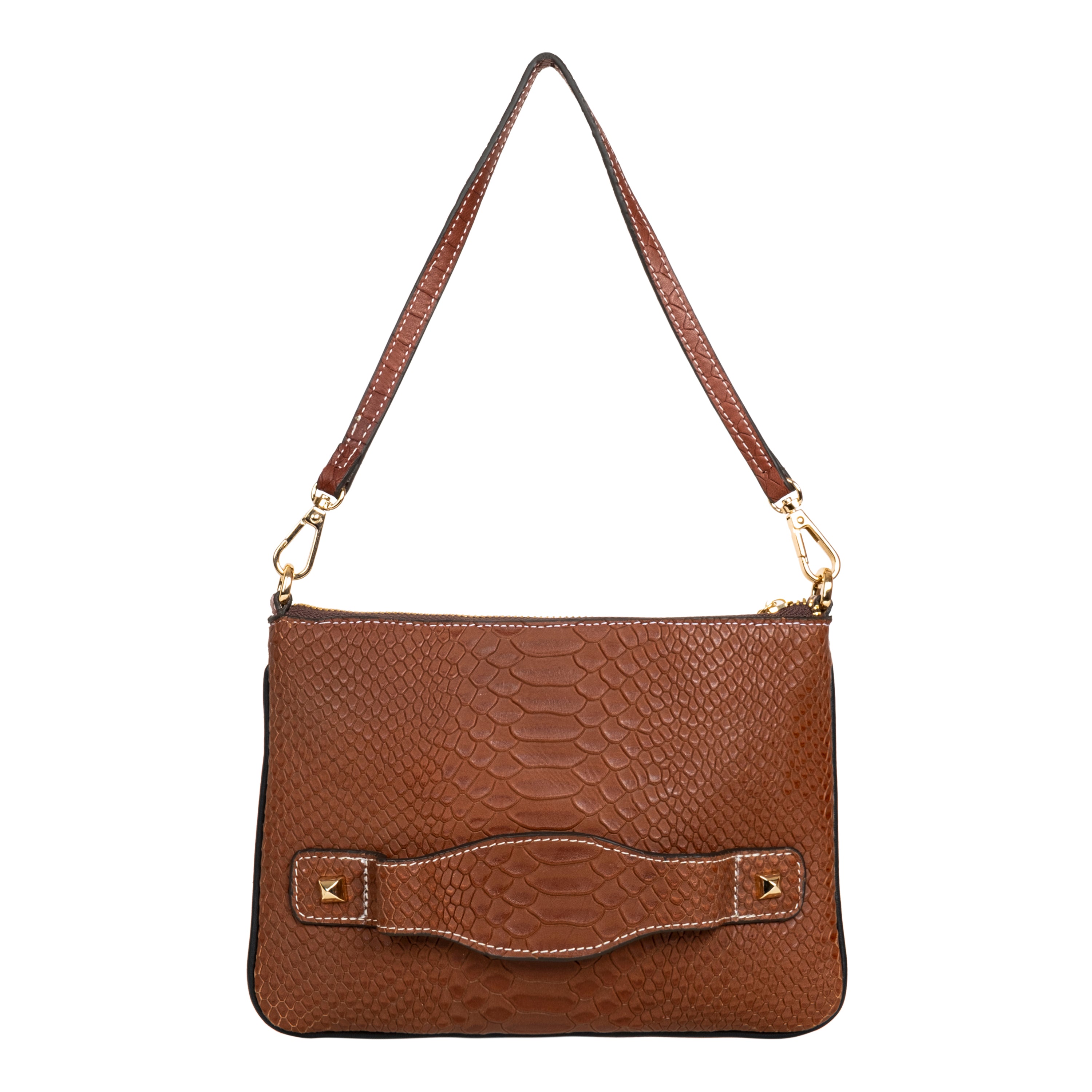 Genuine Leather Wristlet (Big) - Tan