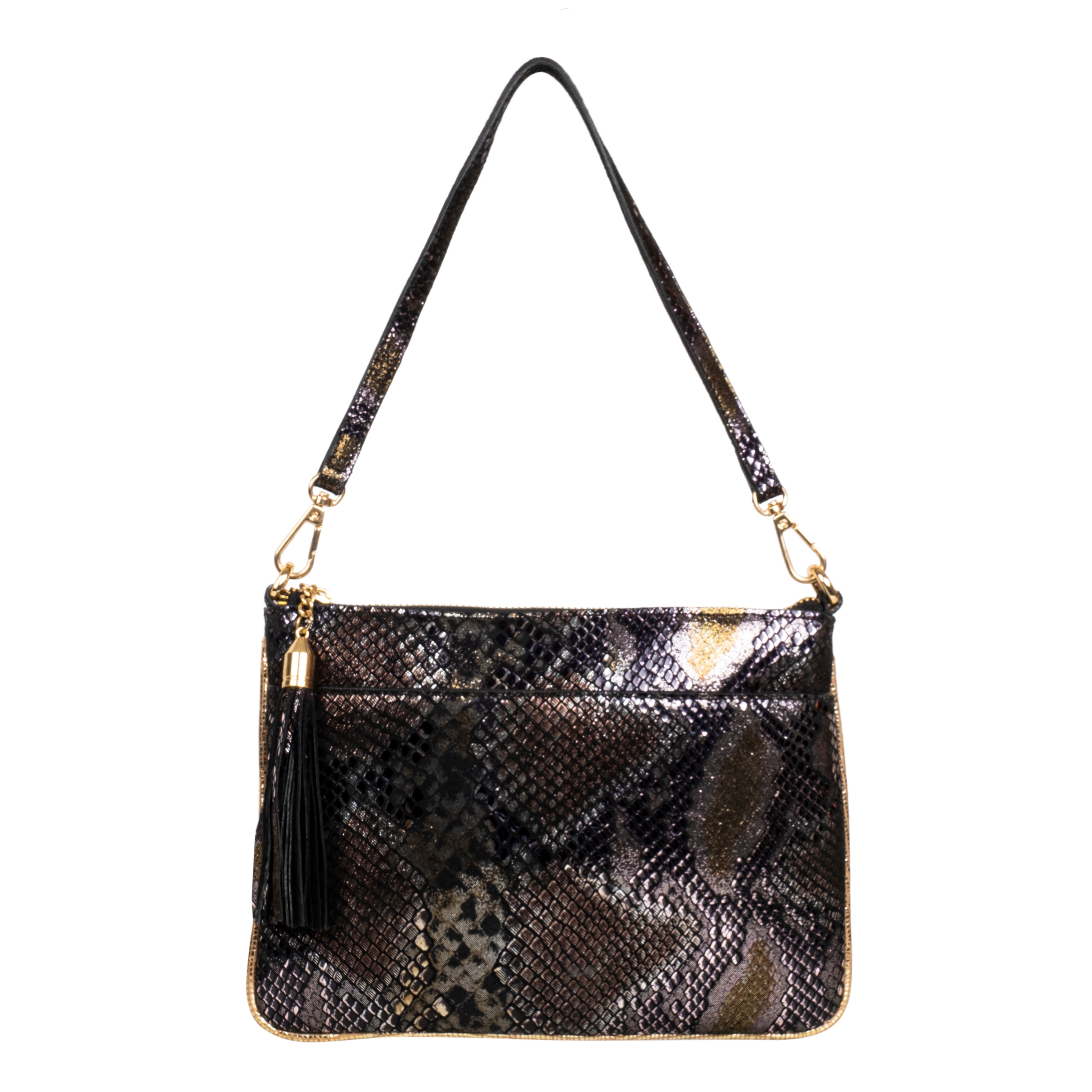 Genuine Leather Wristlet (Big) - Black