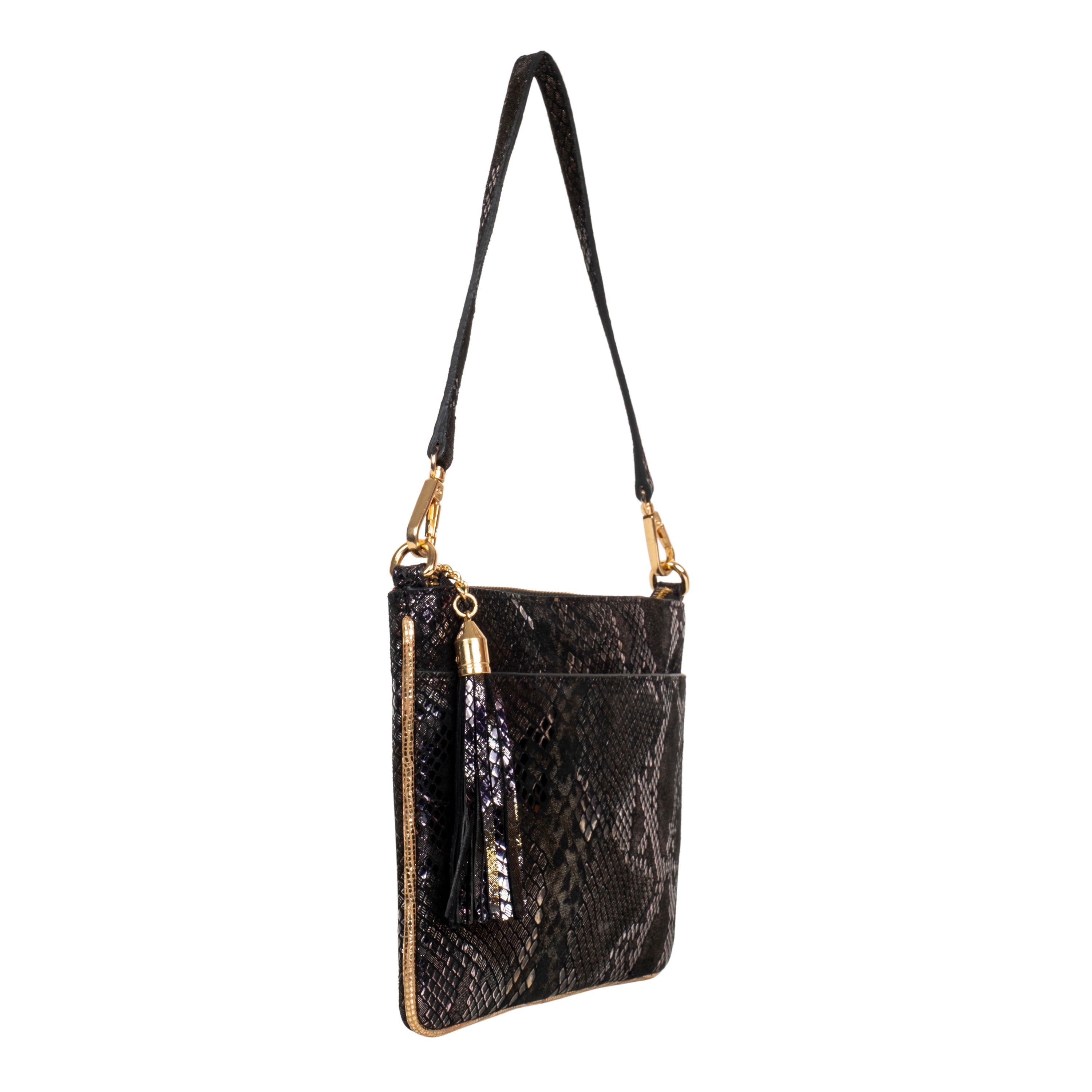 Genuine Leather Wristlet (Big) - Black