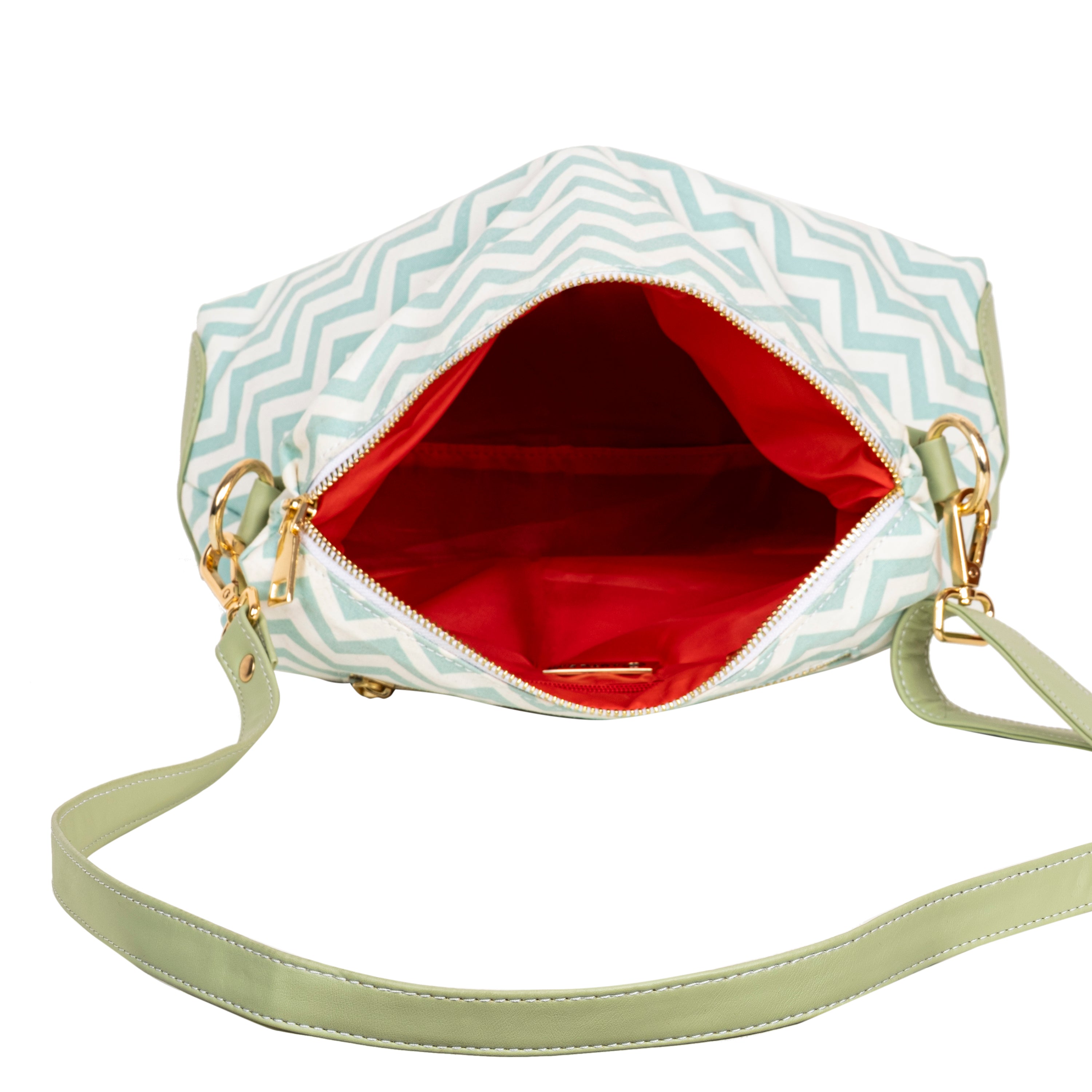 Printed Sling Bag-Chevron