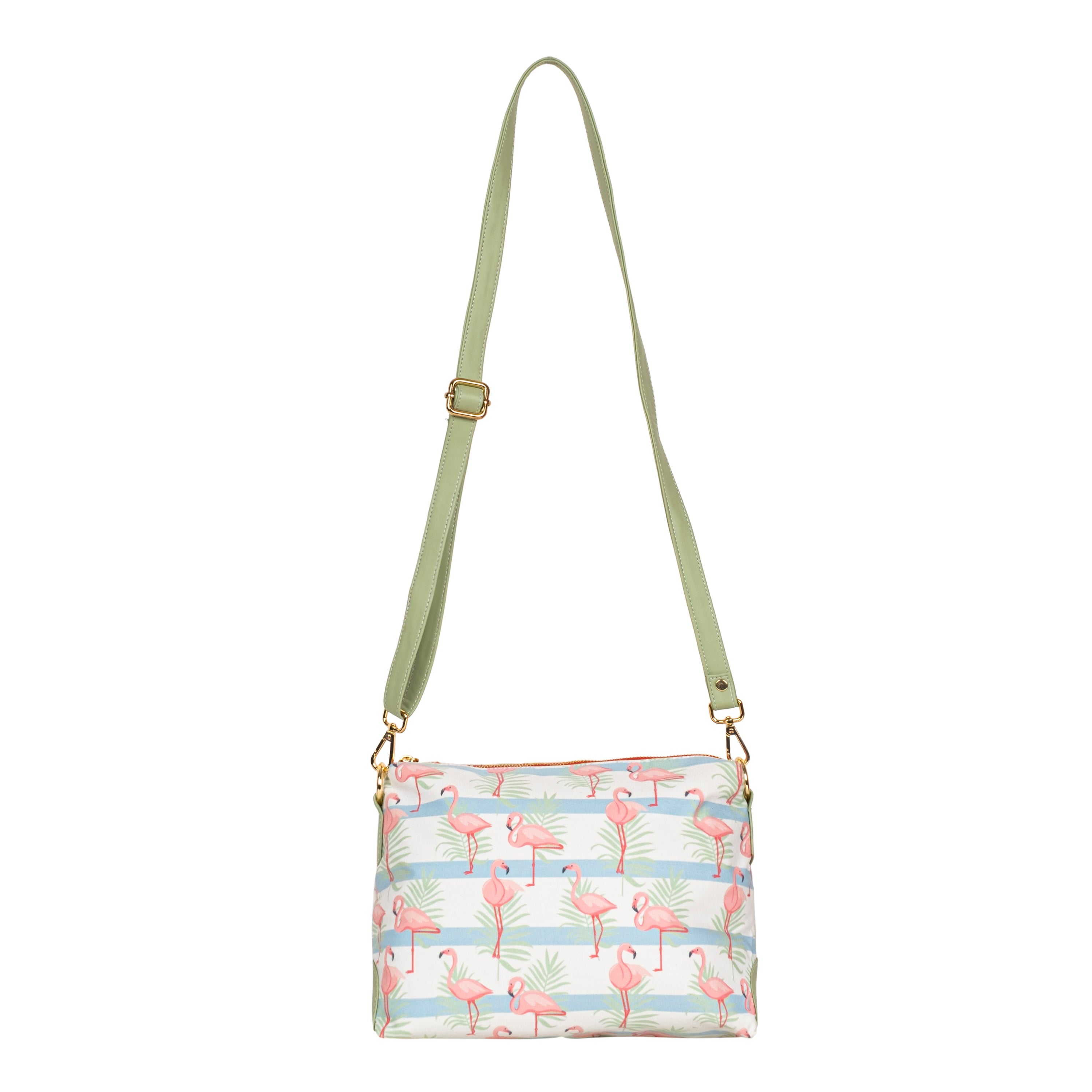 Printed Sling Bag-Flamingo