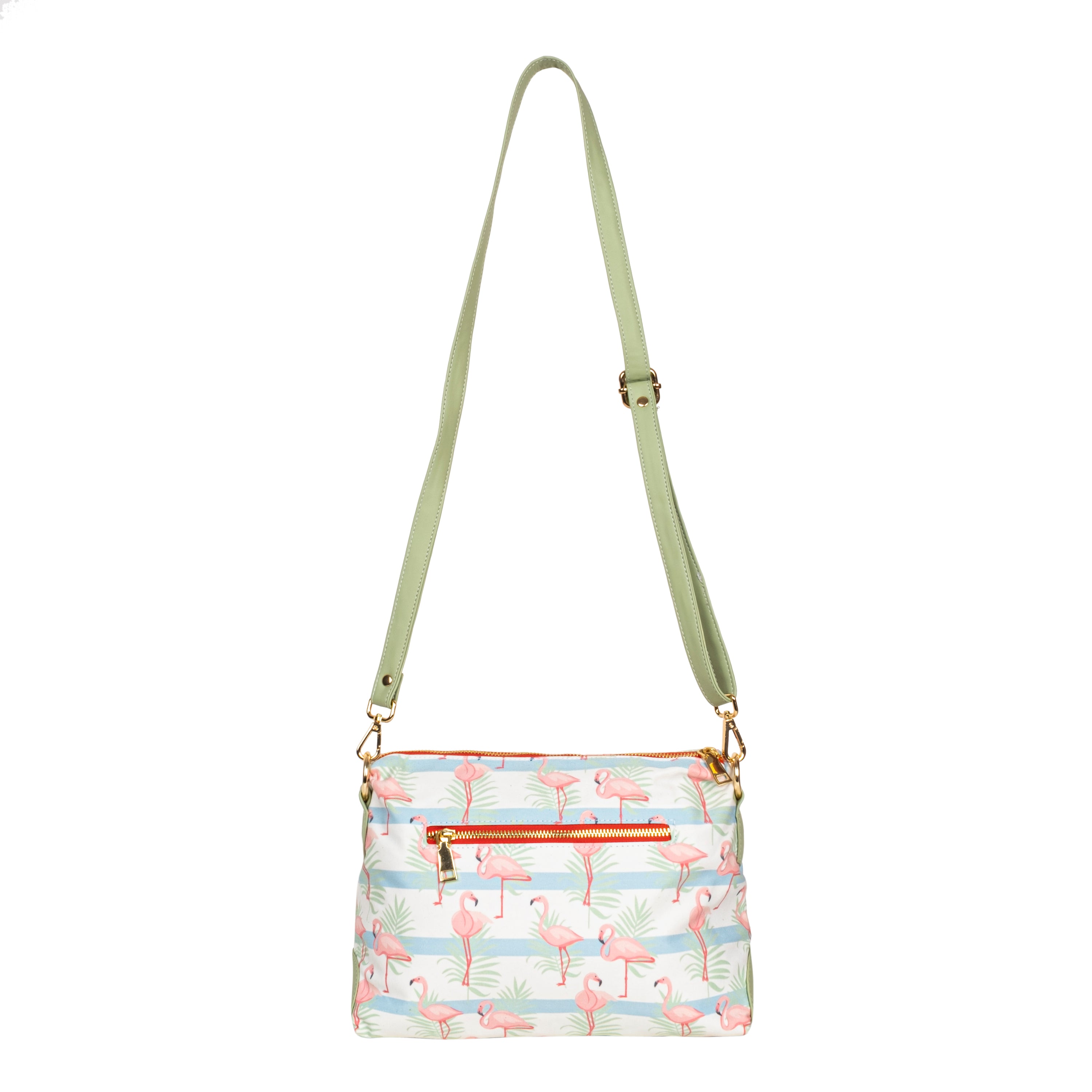 Printed Sling Bag-Flamingo