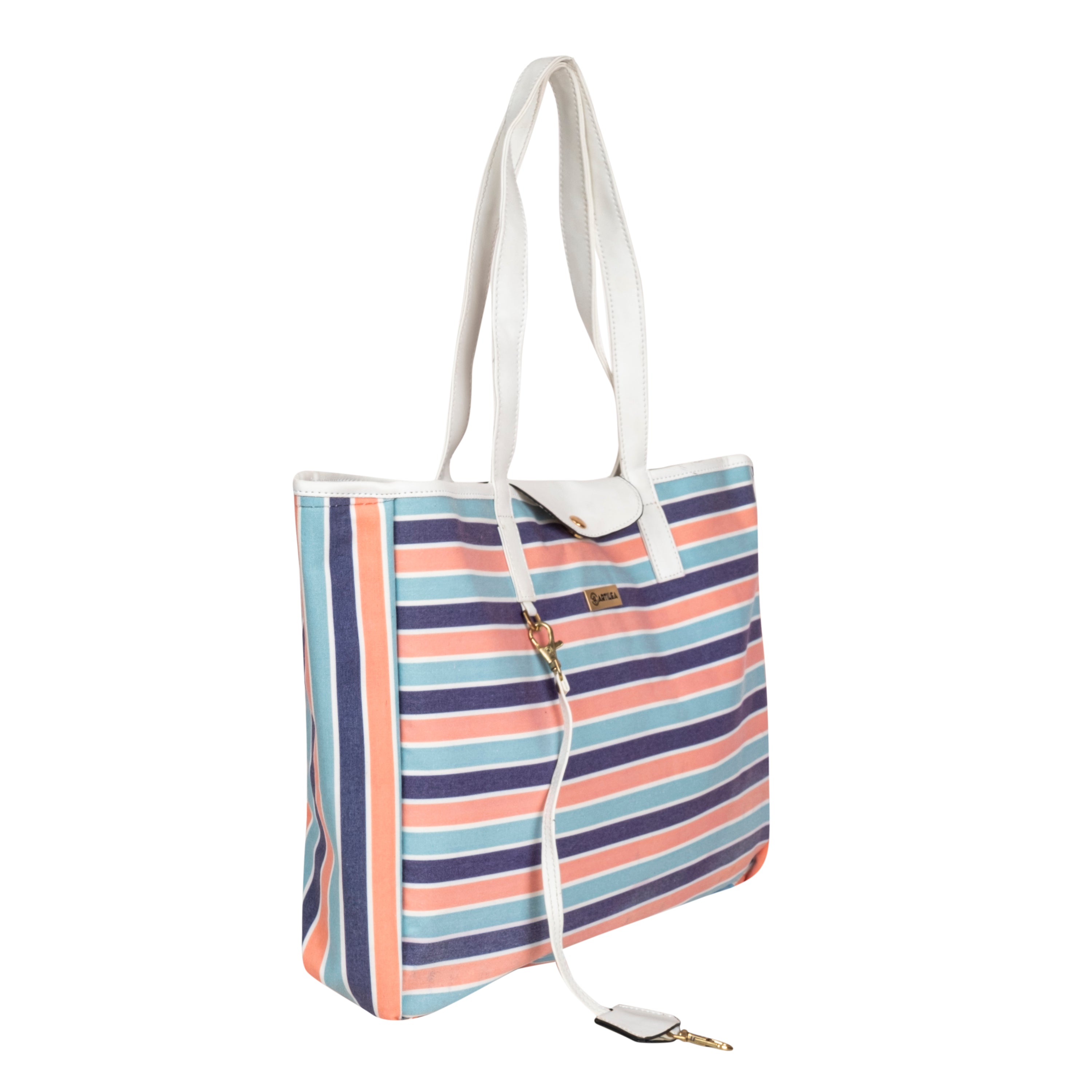 Convertible Tote Bags-Stripes