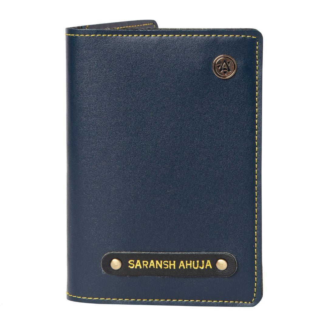 Personalised Gift Set for Men : Includes Wallet, Passport Cover, Sunglass Case, Keychain(All products avialable in box)