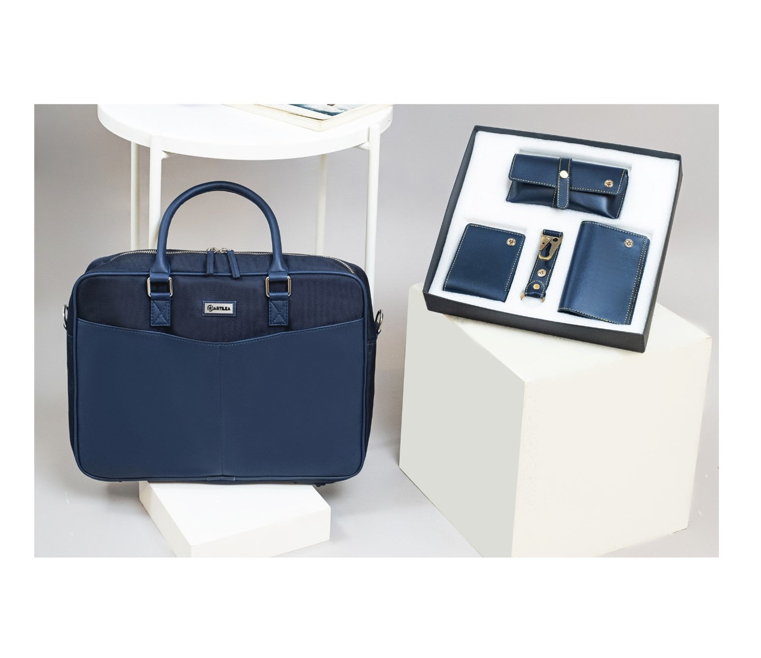 Laptop Bag & Corporate gift Set-combo (Blue)