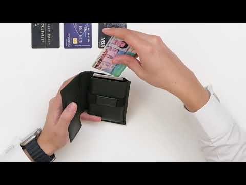 Artilea POP UP Card Holder Leather (Dark Green)