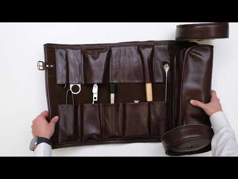 TRAVEL BAR COCKTAIL TOOLKIT - Brown