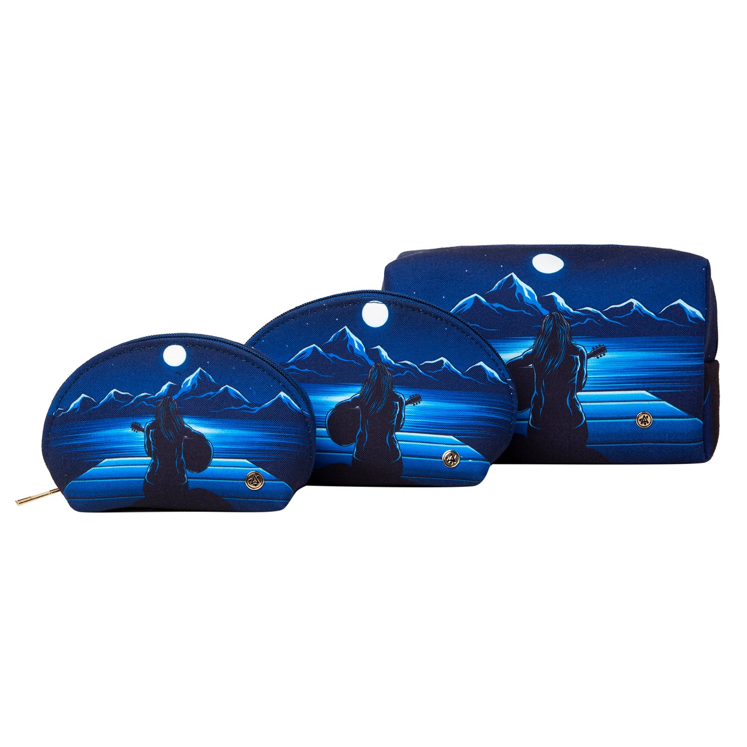 Set of 3 pouches - Dark Blue