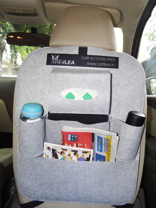 The Organiser - Car Seatback Caddy - Grey - Artilea 