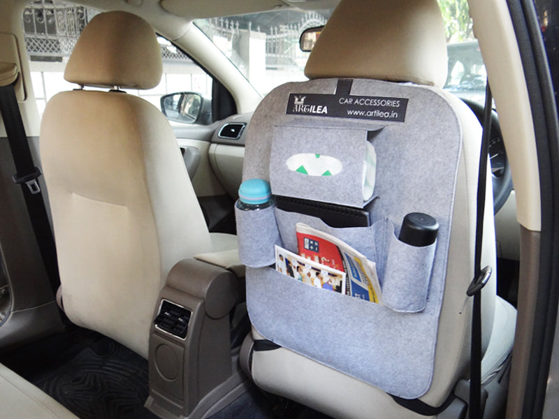The Organiser - Car Seatback Caddy - Grey - Artilea 