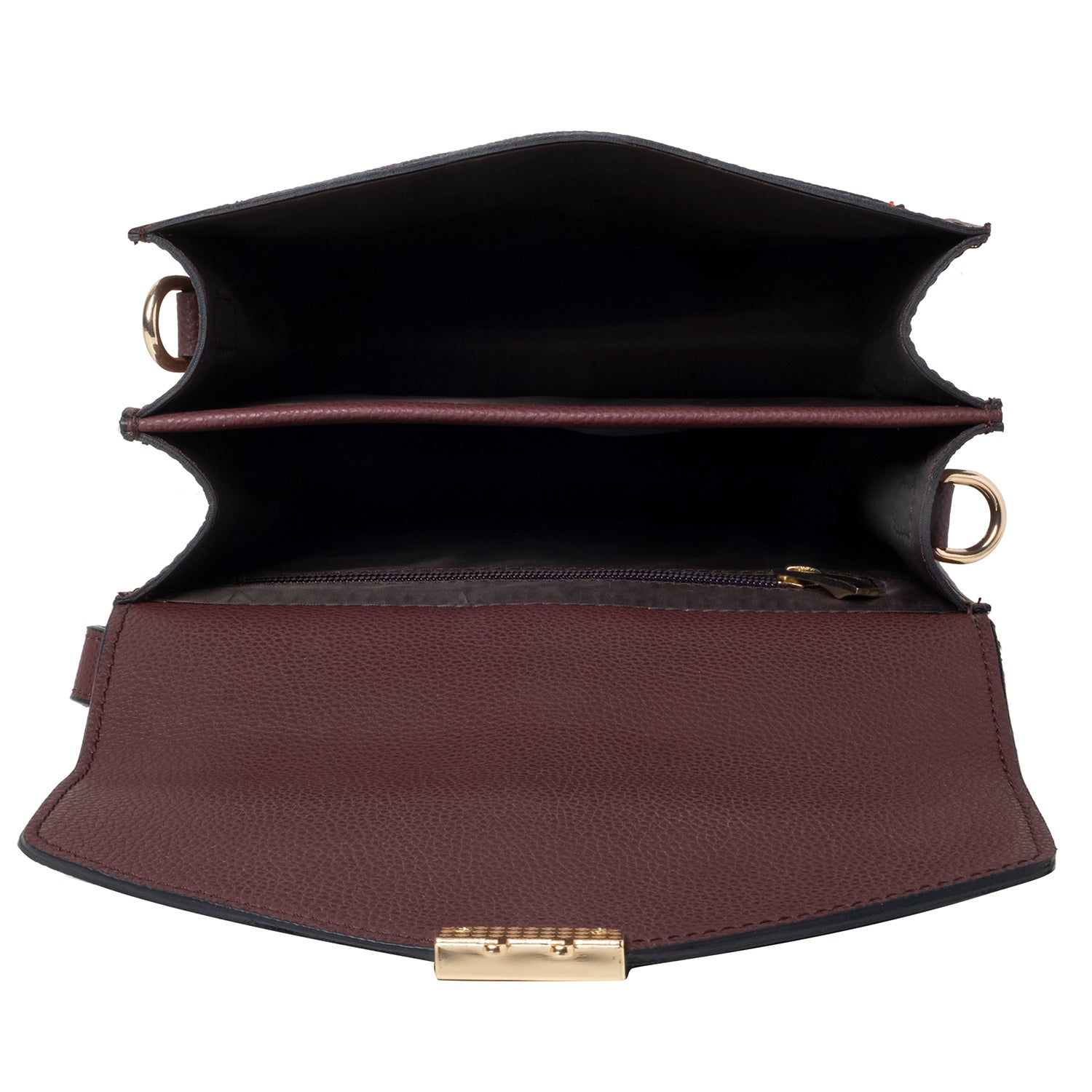 Party Sling Bag - Brown & Red