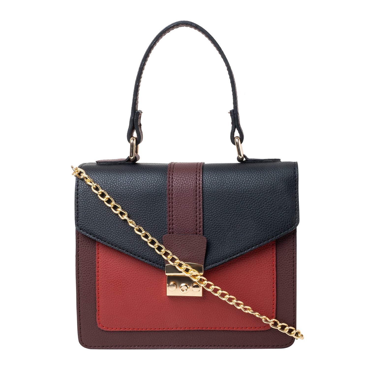 Party Sling Bag - Brown & Red