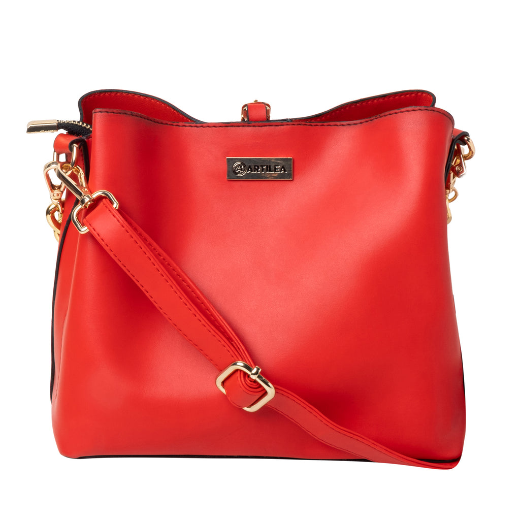 Handbag + Sling - Red