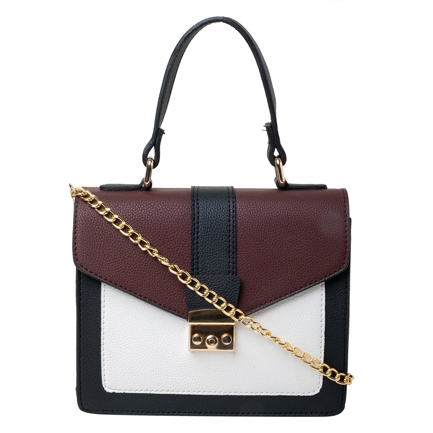 Party Sling Bag - Brown & White