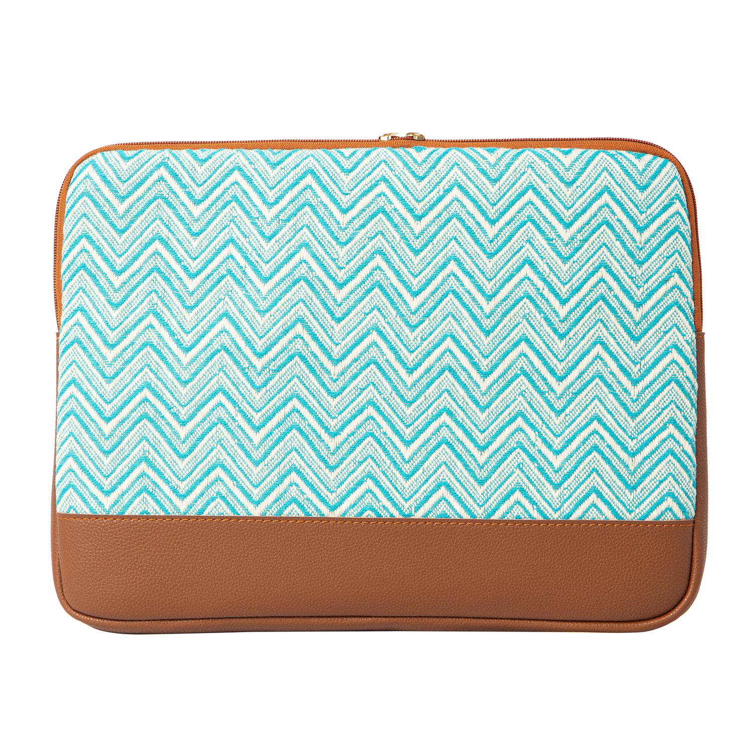 Laptop Sleeve - Cyan Chevron