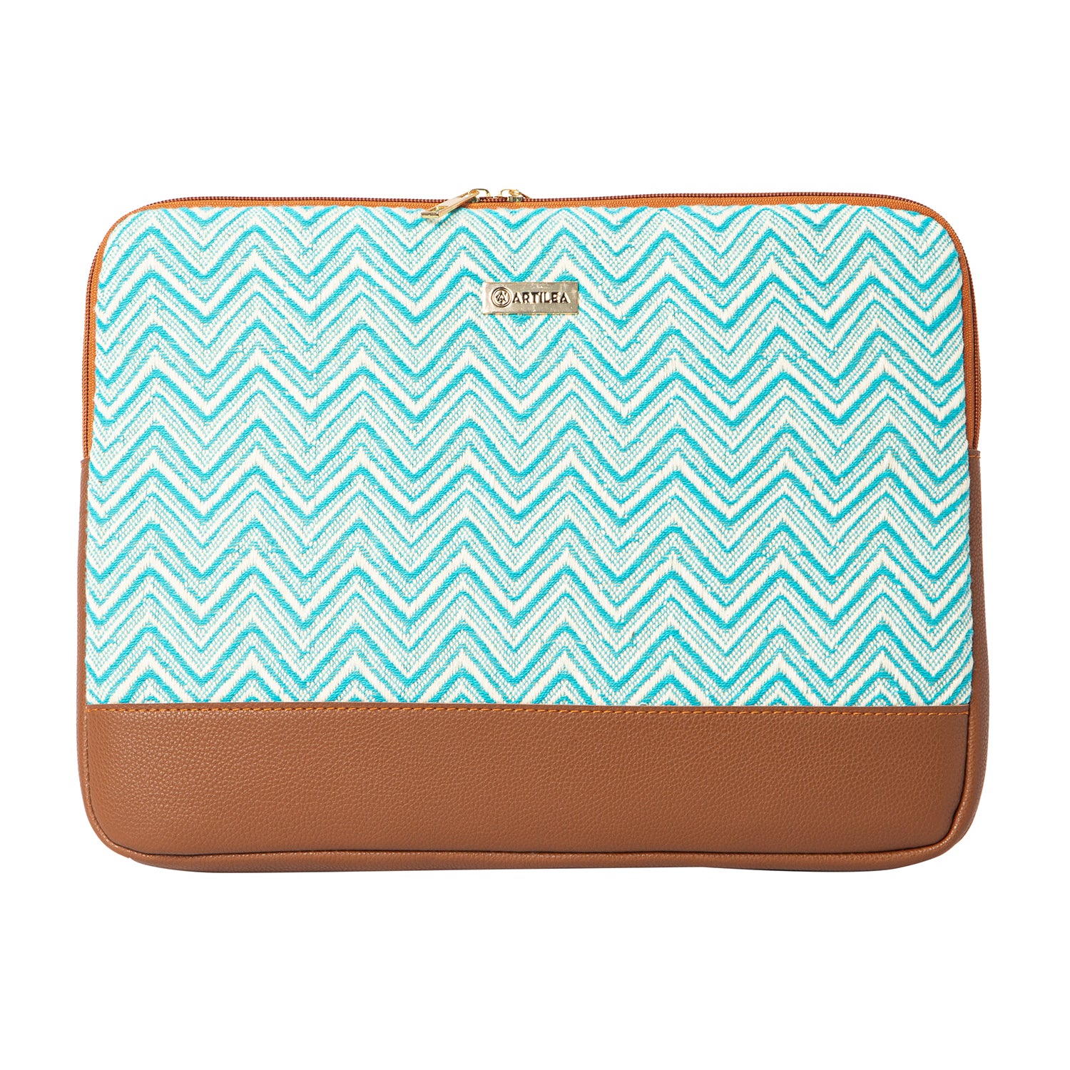 Laptop Sleeve - Cyan Chevron