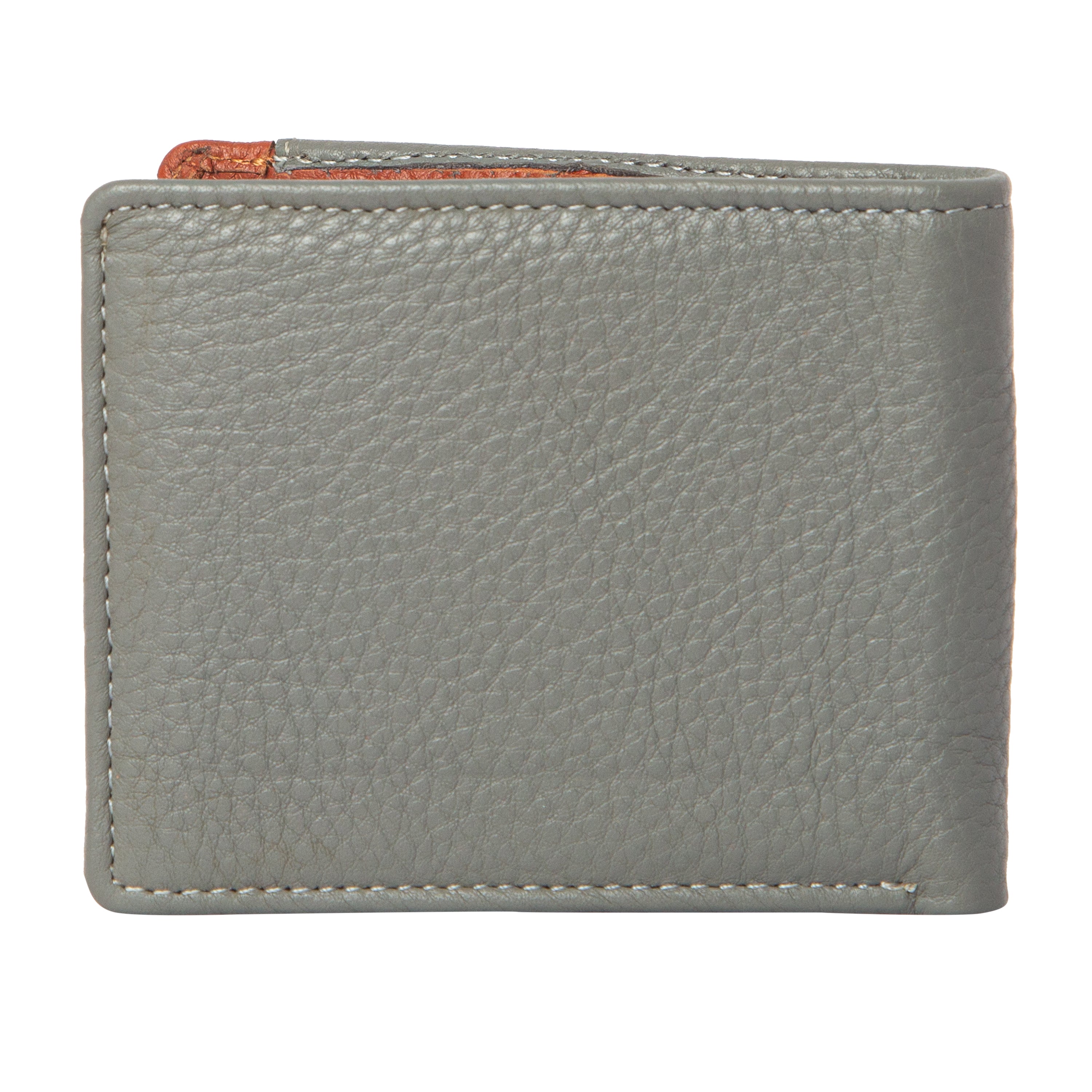 Genuine Leather Brown Grey Wallet