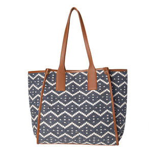 Ikkat Bag - Nautical Waves Tote