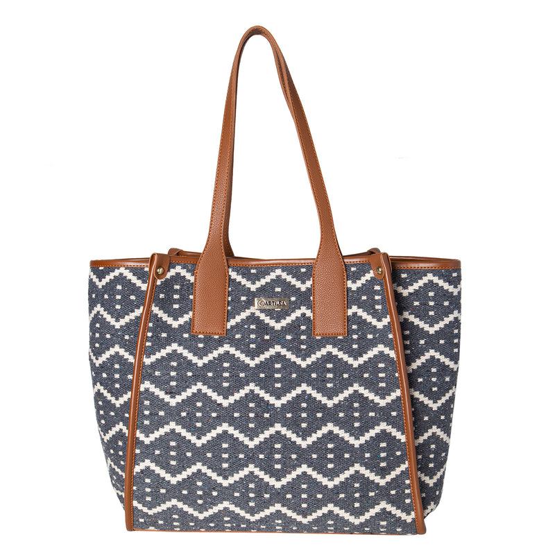 Ikkat Bag - Nautical Waves Tote