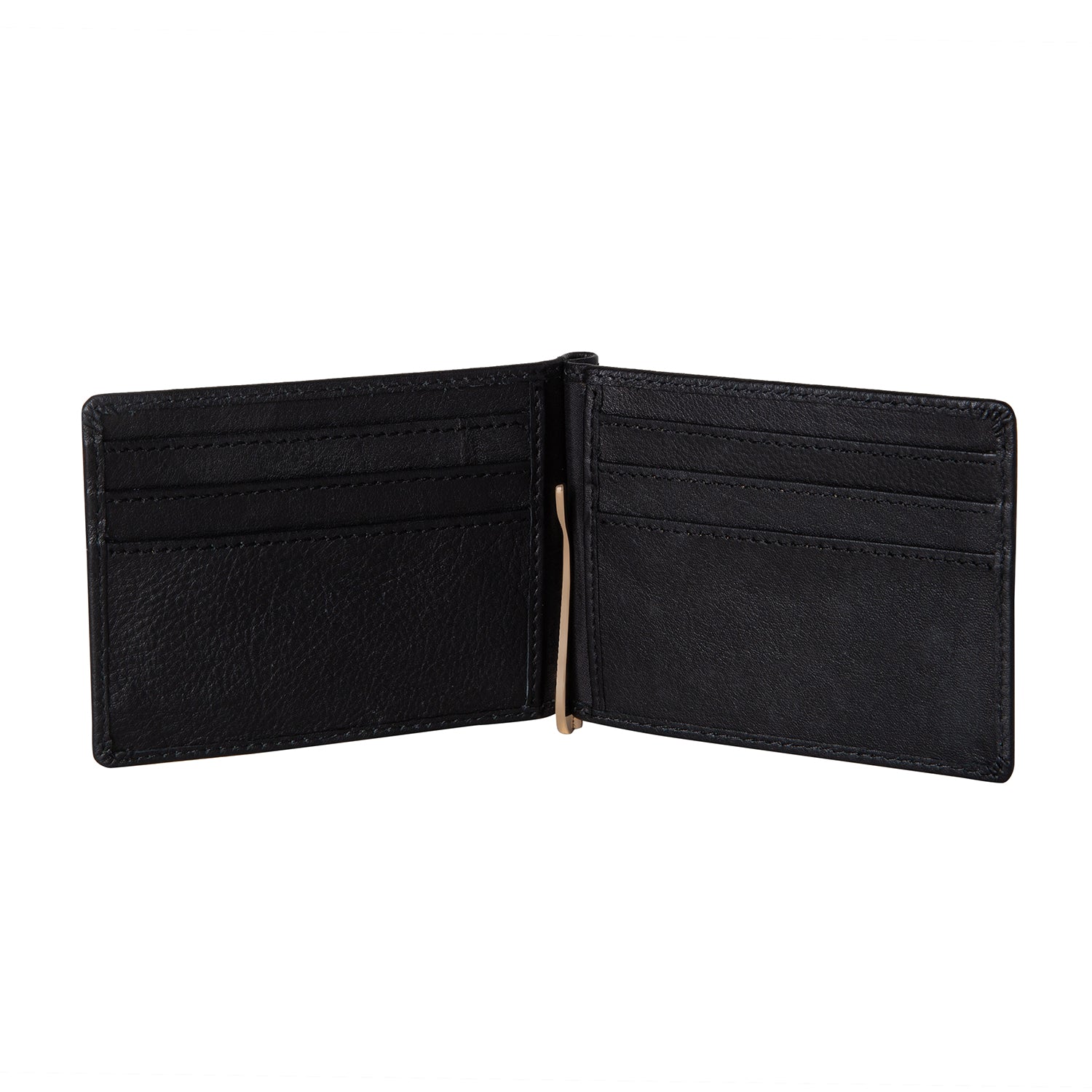 Leather Money Clip - Black