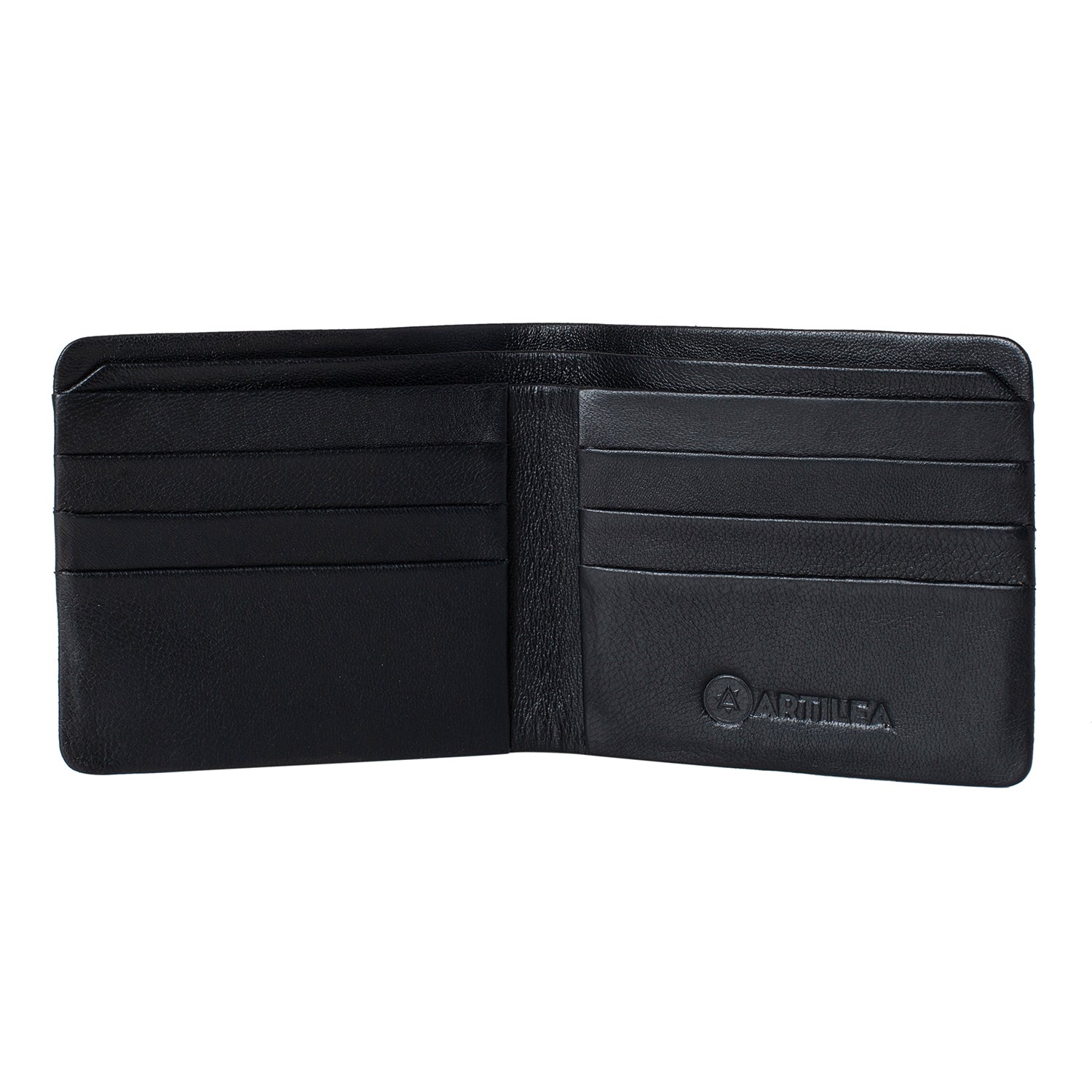 Genuine Italian Handcrafted Leather Wallet - Black
