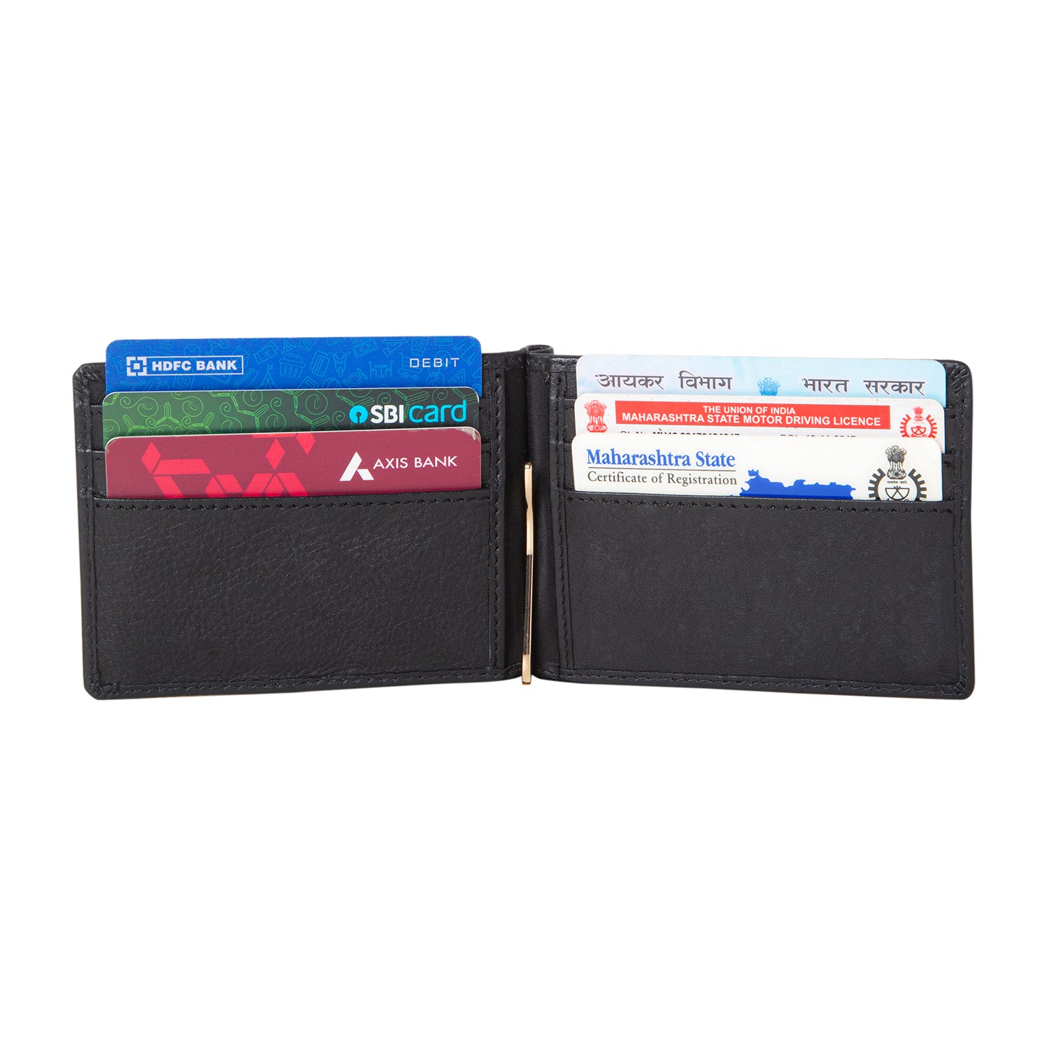 Leather Money Clip - Black