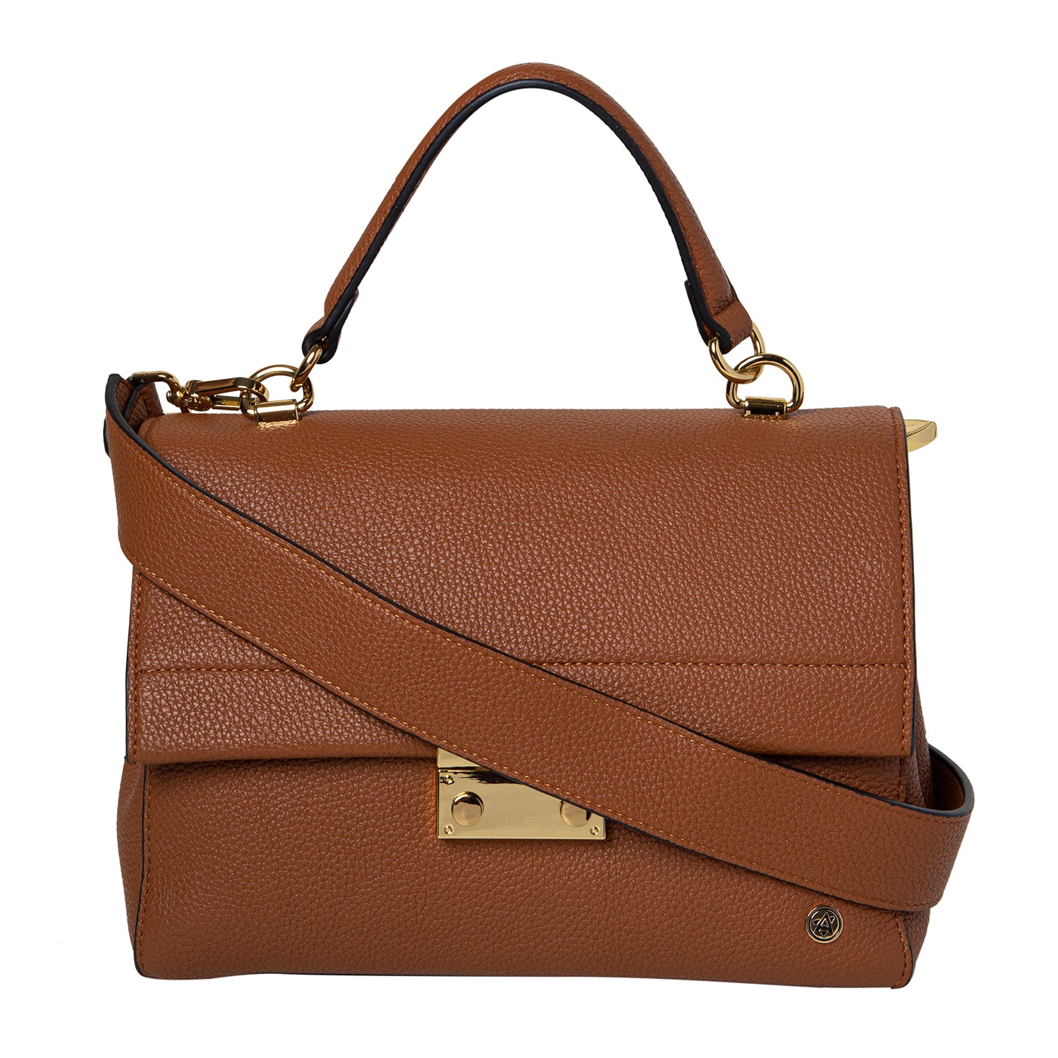 Handbag And Sling - Tan