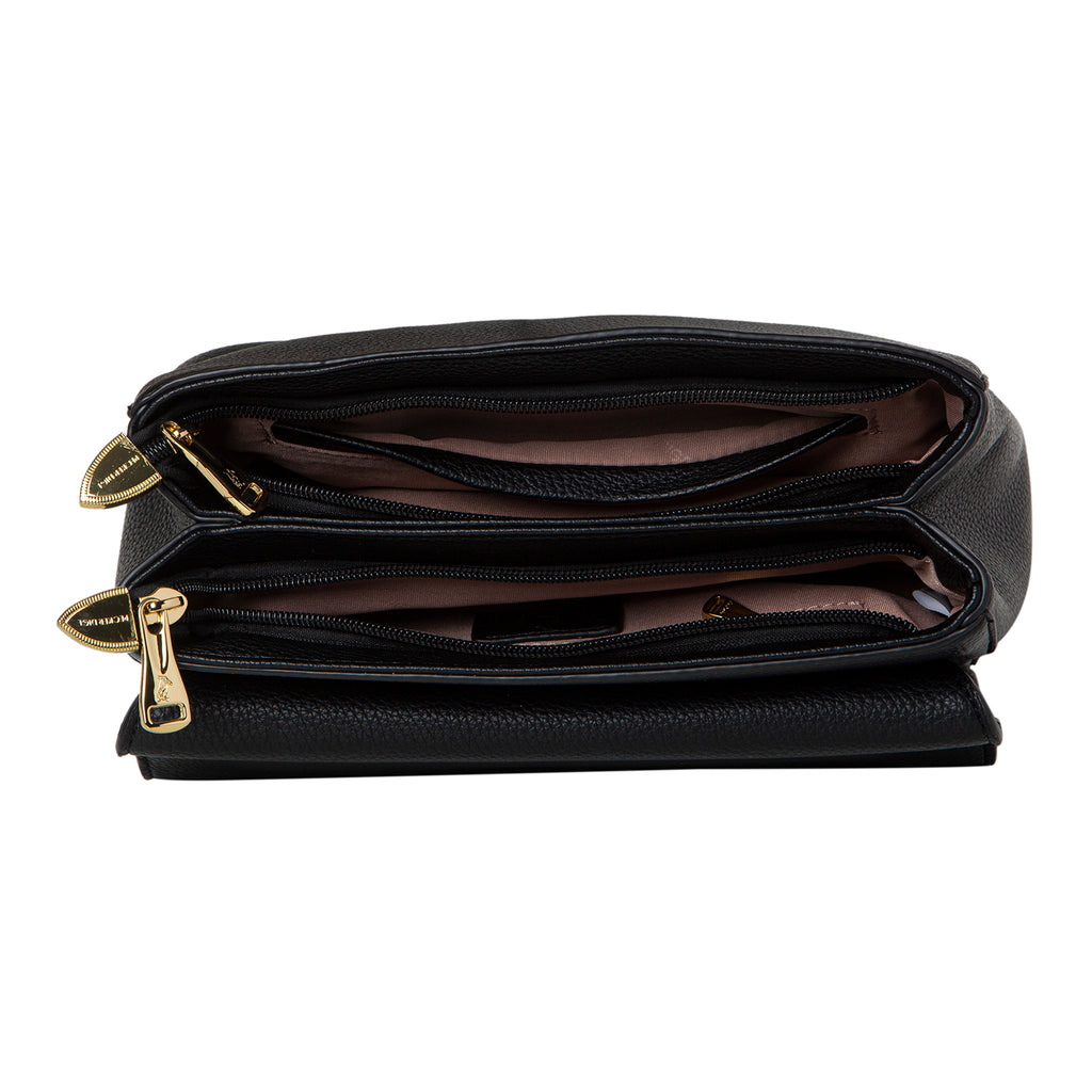 Handbag And Sling - Black