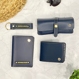 Personalised Gift Set for Men: includes Wallet, Passport Cover, Sunglass Case, Keychain